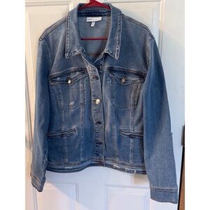 Lane Bryant Medium Wash Jean Jacket Size 28